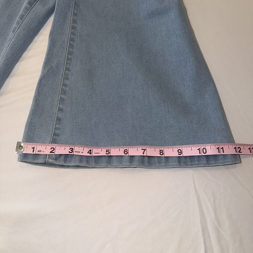 Madcap England Womens Sz 28 Flared Jeans Light Blue Denim Boho Retro Festival - Picture 10 of 10